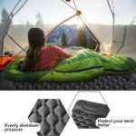 Outdoor Camping Sleeping Pad Inflatable Mattress with Pillows Ultralight Air Mat