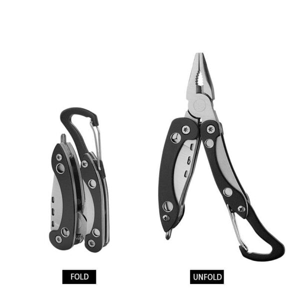 كماشة صغيرة متعددة الاستخدام للطوارئ Mini Multitool 7 in 1 Pocket folding Pliers