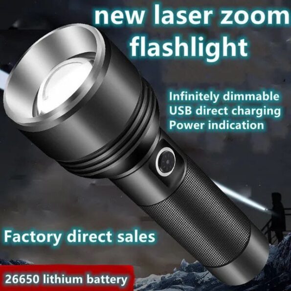 مصباح يدوي ليزر أبيض طويل المدى – Long range white laser flashlight