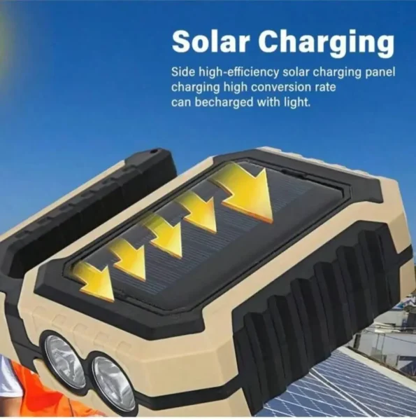 solar hand flash light